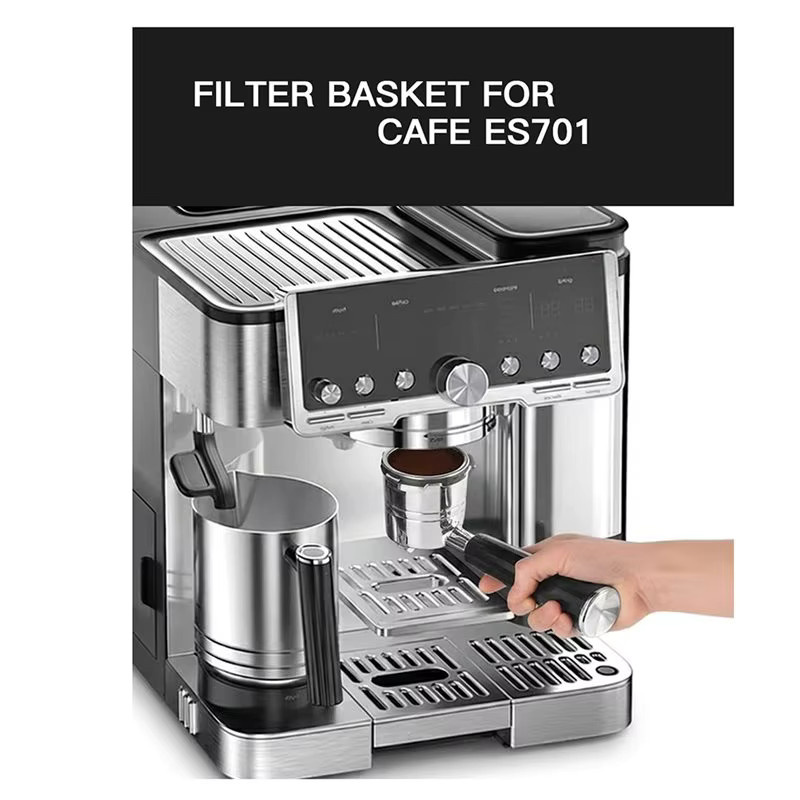 Ninja Wiederverwendbarer Kaffeefilterkorb aus Edelstahl für Ninja ES701 Siebträger, Einzeltassenfilter in Schwarz und Silber - Bild 3