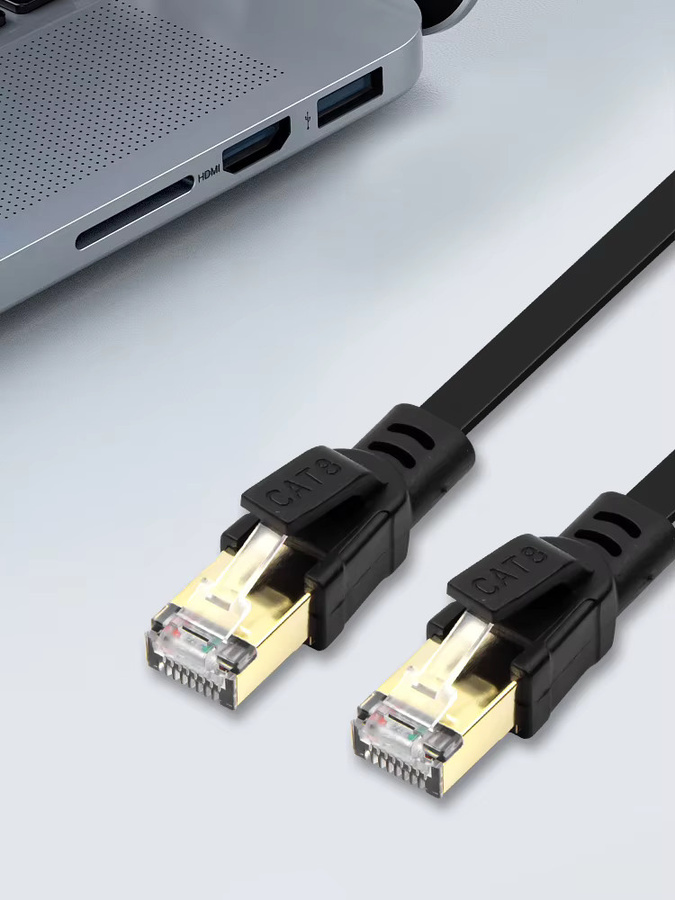 Relper-Lineso CAT8 Ethernet-Kabel mit RJ45 Anschluss in Schwarz für PC, Modem, Laptop und PS5 - Bild 7