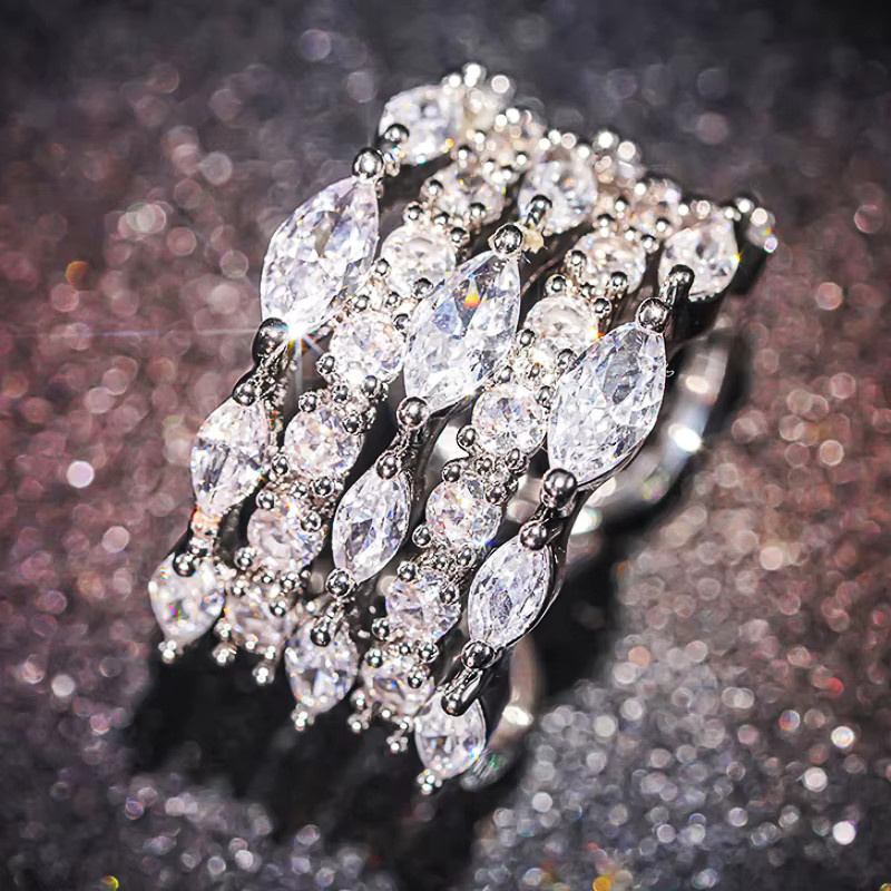 Huitan Ring, Silber, Zirkonia, Damen - Bild 4