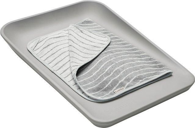 Leander Topper für Wickelauflage Matty in Grau aus Bio-Baumwolle - Bild 1