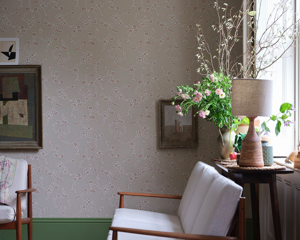 Farrow & Ball Tapete Botanical Floral in Beige - Bild 2
