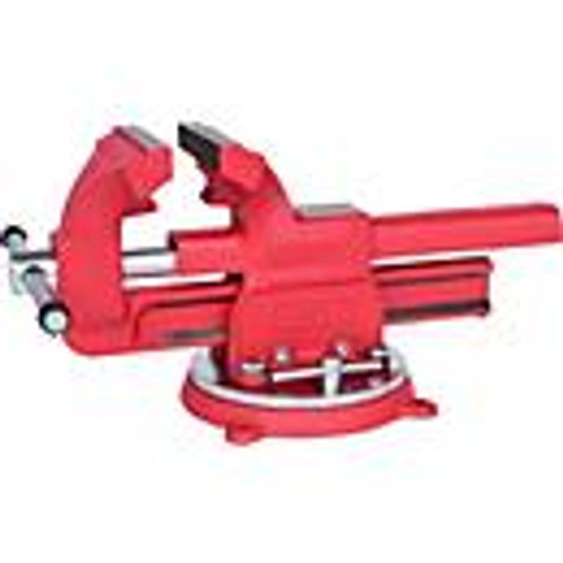 KS Tools Parallel-Schraubstock mit Drehteller in Rot aus Stahl, Öffnungsweite: 125 mm - Bild 4