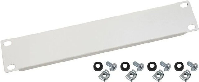 HMF Blindabdeckung Abdeckplatte für 10 Zoll Serverschrank 1 HE in Lichtgrau - Bild 1