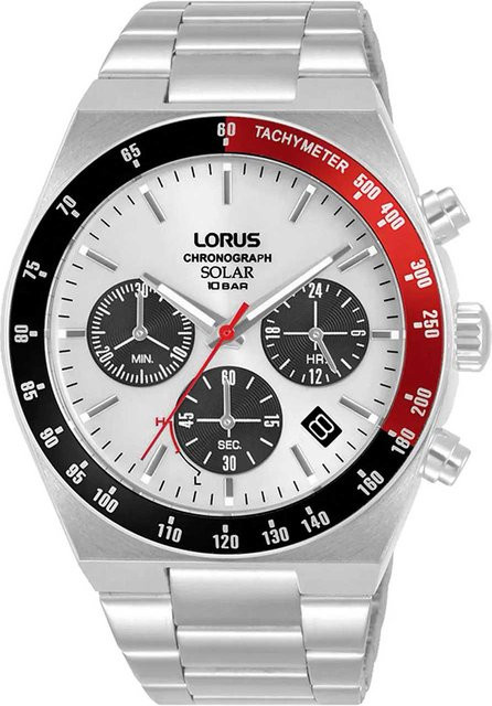 Lorus Chronograph, Solar, Edelstahl, 42 mm, Herren - Bild 1