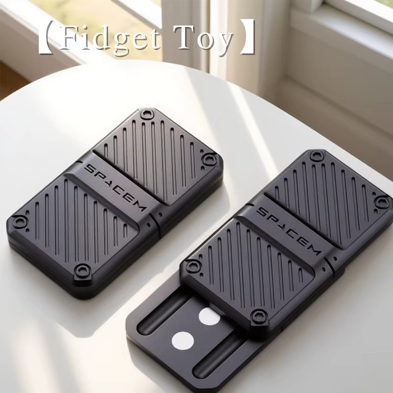 YIJOO DC Magnetische Fidget Slider-Münze haptisches sensorisches Spielzeug zum Stressabbau in Silber oder Schwarz - Bild 2