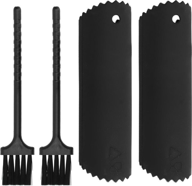 TOMTOP JMS Knoblauchschäler Set aus Silikon in Schwarz mit Walze und Bürste für die Küche - Bild 1