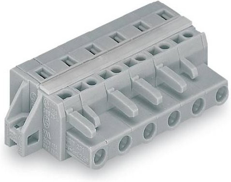 WAGO Buchsengehäuse-Kabel 231 Polzahl 13 Rastermaß 7,50 mm grau 10 Stück 231-213/027-000 - Bild 1