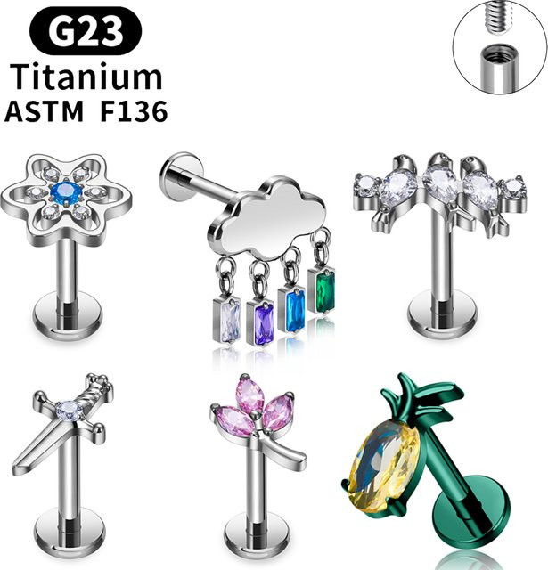 UHERA Ohrstecker Titan, Zirkonia, Damen - Bild 1