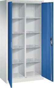 C+P Werkzeugschrank Acurado 7035/5010 in Grau und Blau mit Türen und Schloss, B/T/H: 195,0 x 93,0 x 50,0 cm - Bild 1