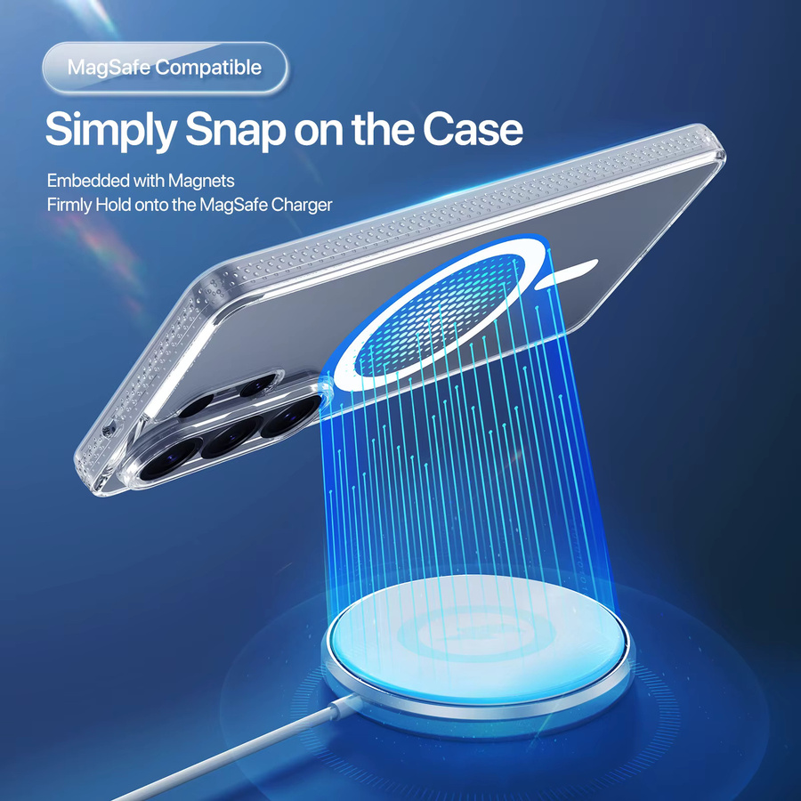 DUX DUCIS Magnetische Transparente Handyhülle für Samsung Galaxy S26 Ultra, S26 Plus, S25 Ultra und S25 Edge mit sturzsicherem TPU-Rahmen - Bild 3