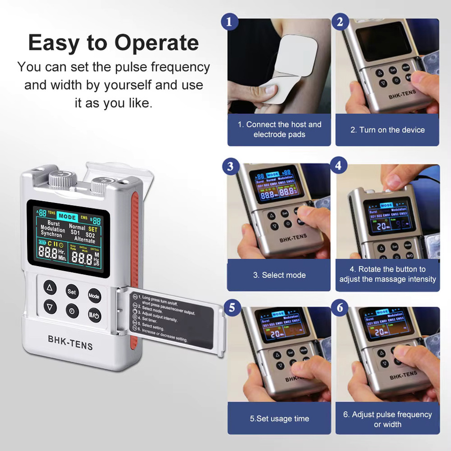 JBMBHC Digitales TENS-Gerät EMS-Massagegerät, Unisex - Bild 5