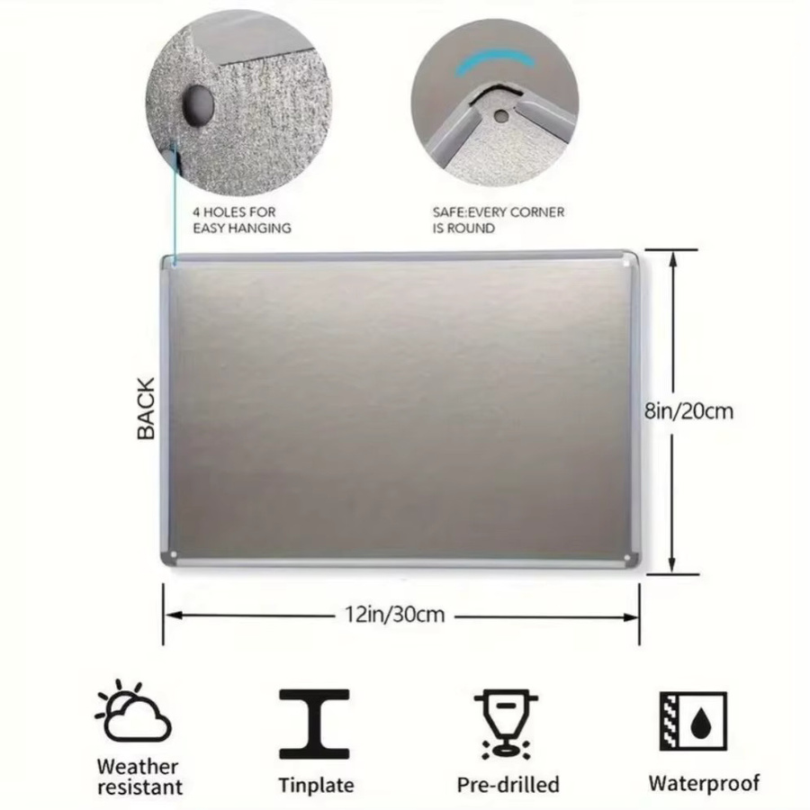 CIFBUY Metall-Wandkunst Rustikales 2D-Dekoschild Rechteckig für Haus und Garten - Bild 3
