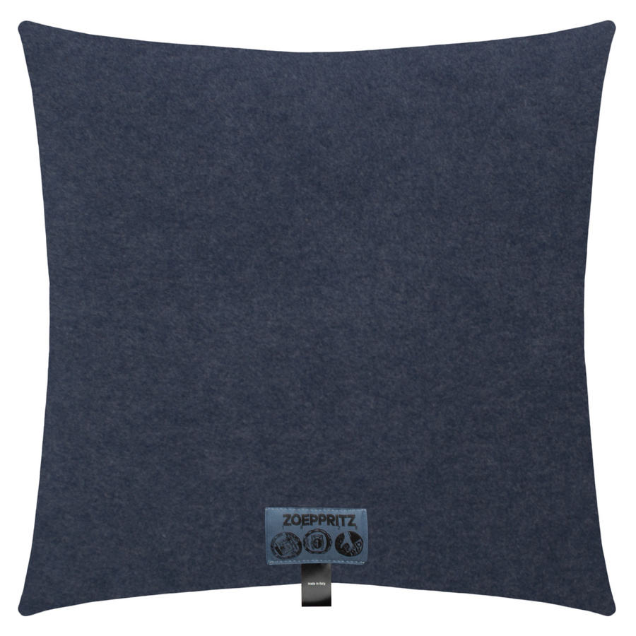 Zoeppritz Soft-Fleece Kissenhülle Blau, Quadratisch, B/T/H: 40 x 40 x 0 cm - Bild 1