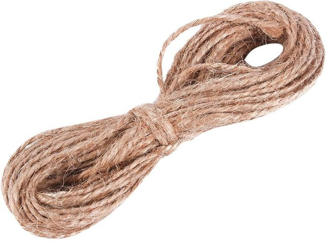 CosyHome Jutezwirn Hanfseil aus Naturfasern in Braun und Beige, 8 m Länge - Bild 1