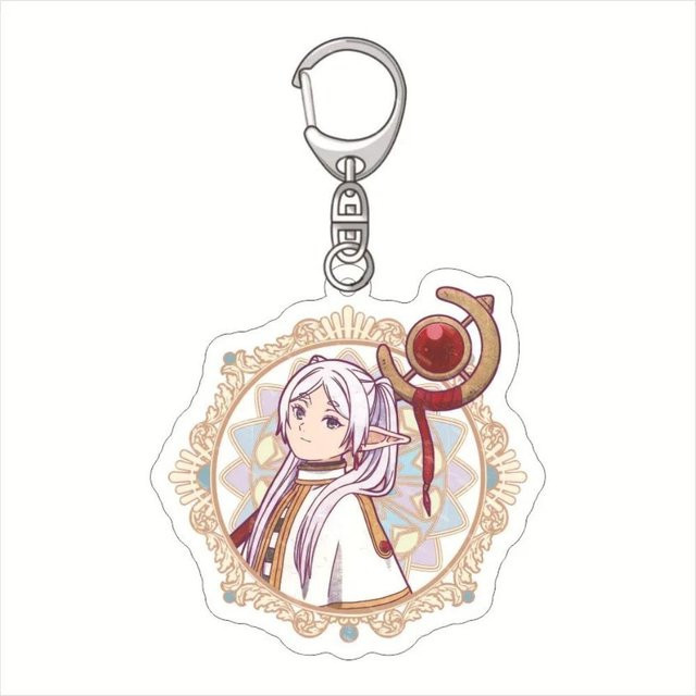 CHIC STUDIO Schlüsselanhänger Acryl, Anime Frieren, weiß, 5 cm, Unisex - Bild 1