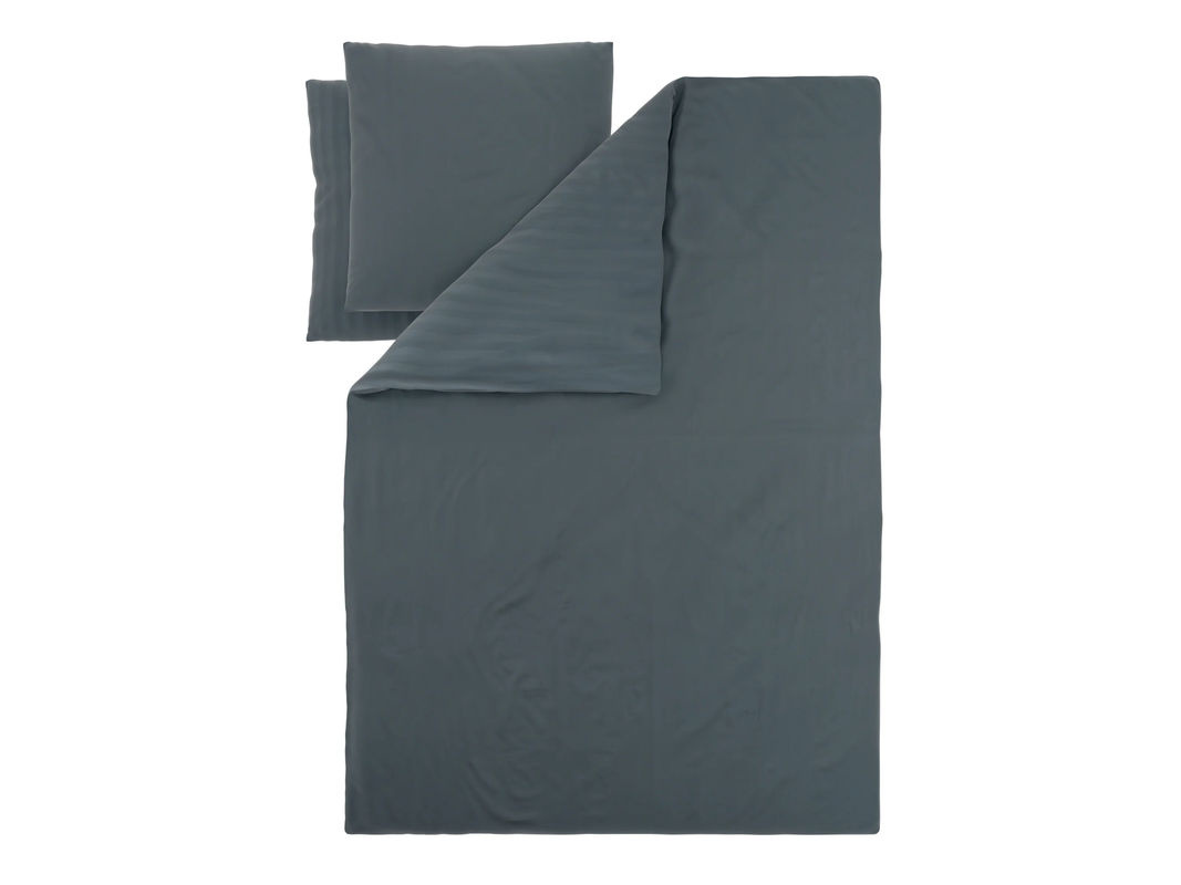 LIVARNO Mako-Satin Bettwäsche Set Blau, 1x Bettdecke und 2x Kissenbezug, B/H: 200 x 220 cm - Bild 2