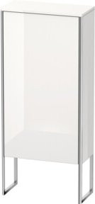Duravit XSquare Halbhochschrank mit Glastüren, Weiß, Tau matt, B/T/H: 50 x 23,6 x 113,6 cm - Bild 1