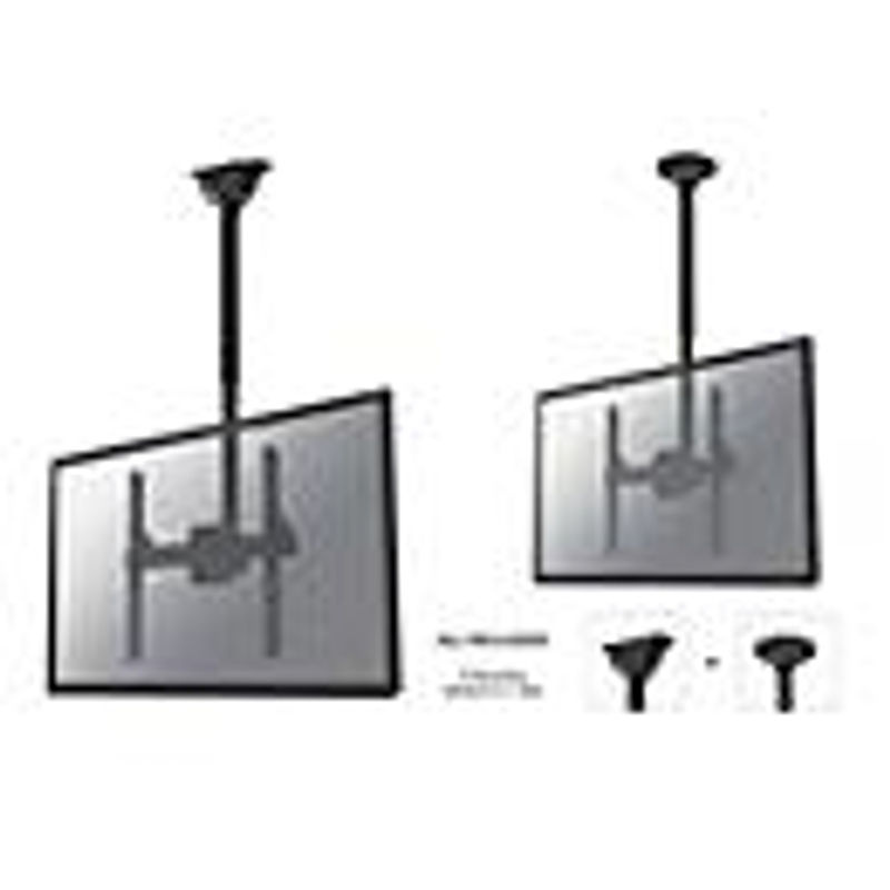 Neomounts NM-C440BLACK TV-Deckenhalterung Schwarz, neigbar, schwenkbar und höhenverstellbar, für Bildschirme bis 60 Zoll, VESA 400x400 mm - Bild 4