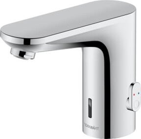 Duravit Infrarot-Waschtischarmatur mit Sensor und Temperaturregelung, Chrom - Bild 1