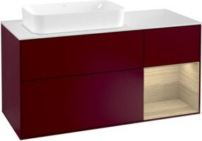 V&B Waschtischunterschrank Finion mit Wandbeleuchtung, Breite: 120 cm, Höhe: 50,1 cm, Tiefe: 50,1 cm - Bild 1