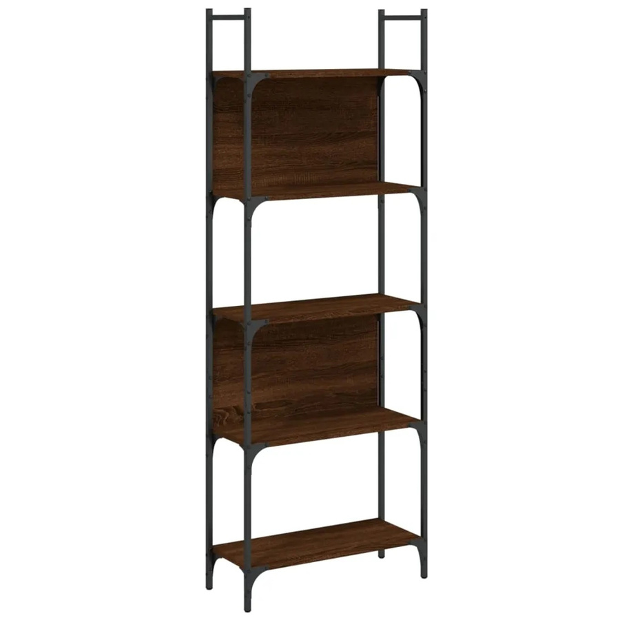 vidaXL Bücherregal im Industrial Design mit 5 Böden in Braun, B/T/H: 60,5 x 24 x 166,5 cm - Bild 2