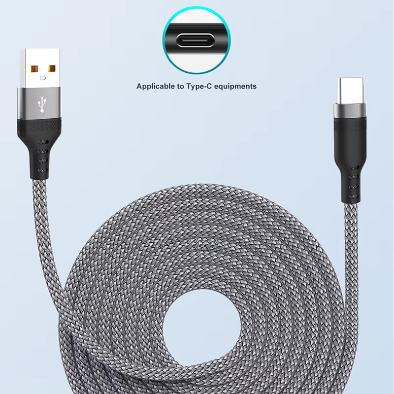 NNBILI USB-C Verlängerungskabel rot, 5A superschnelles Ladekabel für Huawei, Samsung, Oppo und OnePlus - Bild 5