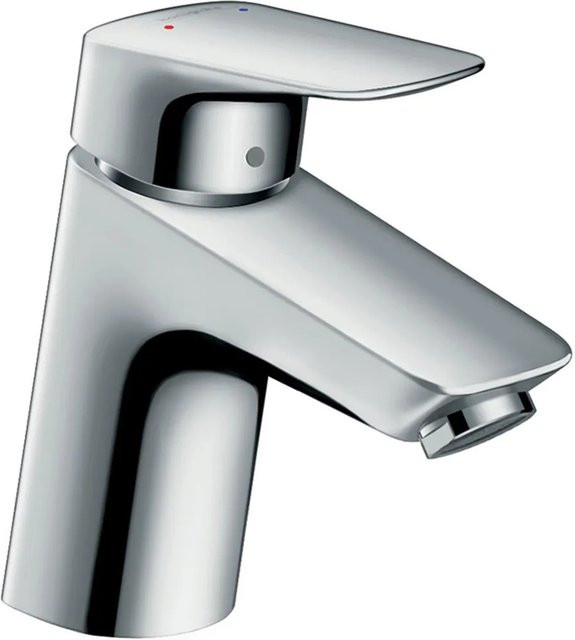 Hansgrohe Waschtisch-Einhebelmischer Logis 70 mit Zugstangen-Ablaufgarnitur in Chrom - Bild 1