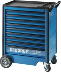 Gedore Werkzeugwagen Blau mit 9 Schubladen, rollbar und abschließbar, B/T: 64 x 40 cm - Bild 1