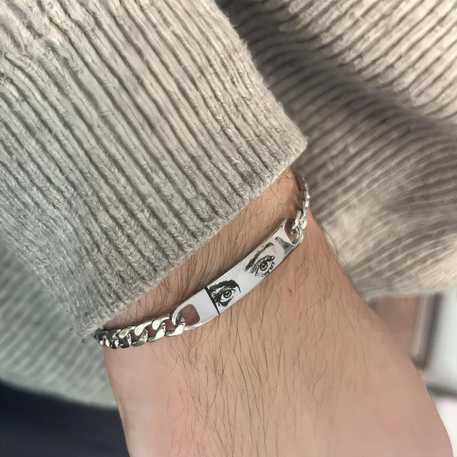 Funko Armband Edelstahl, Augen-Design, Damen und Herren - Bild 1