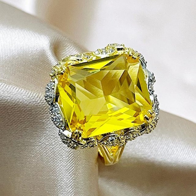 POMOiii Ring, Silber, künstlicher Topas, Damen - Bild 1