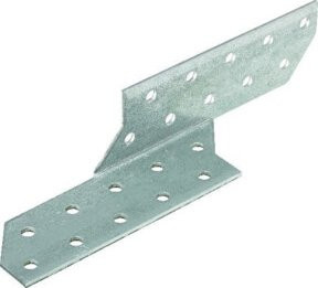 domax Sparren-Pfettenanker rechts aus verzinktem Stahl in Silber, B/H/D: 32 x 210 x 2,0 mm - Bild 1