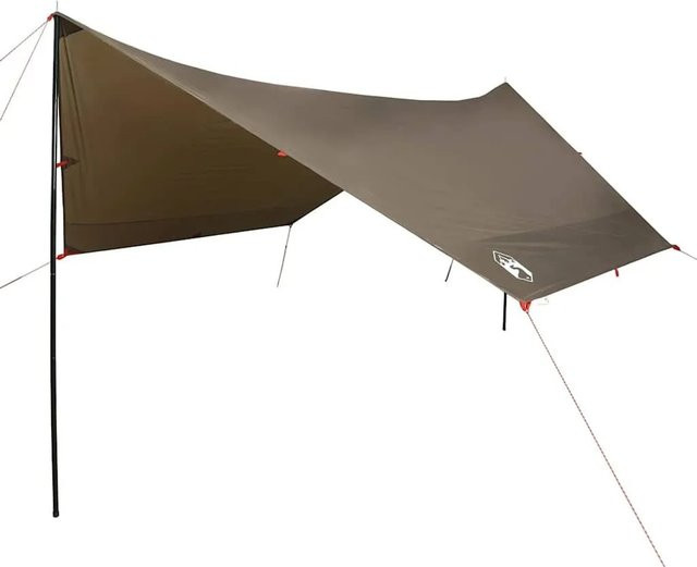 vidaXL Tarp aus Polyester in Braun, wasserdicht, B/T/H: 462 x 306 x 211 cm - Bild 1