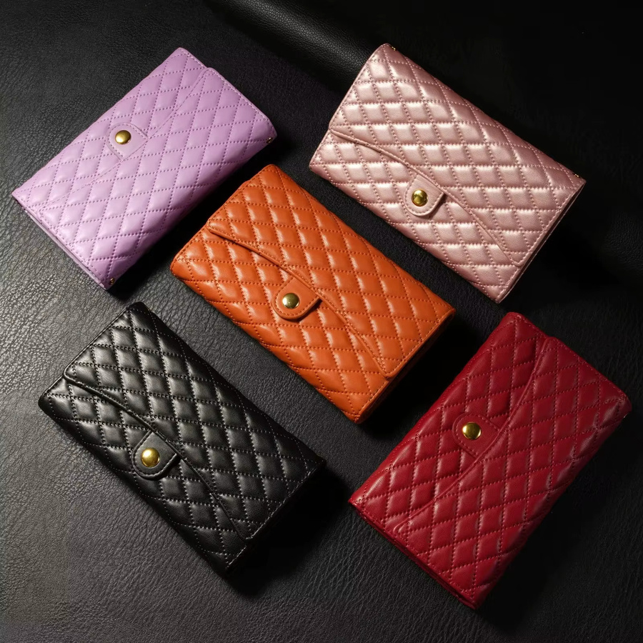 Ledertasche Umhängetasche als Wallet Cover für Samsung Galaxy A-Serie in Rot und Pink - Bild 4