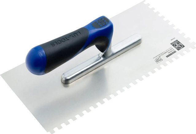 LUX-TOOLS Glättekelle aus rostfreiem Edelstahl in Silber - Bild 1