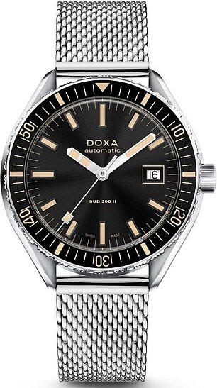 Doxa SUB200 II Sharkhunter Armbanduhr, Automatik, Edelstahl, 44 mm, Schwarz - Bild 1