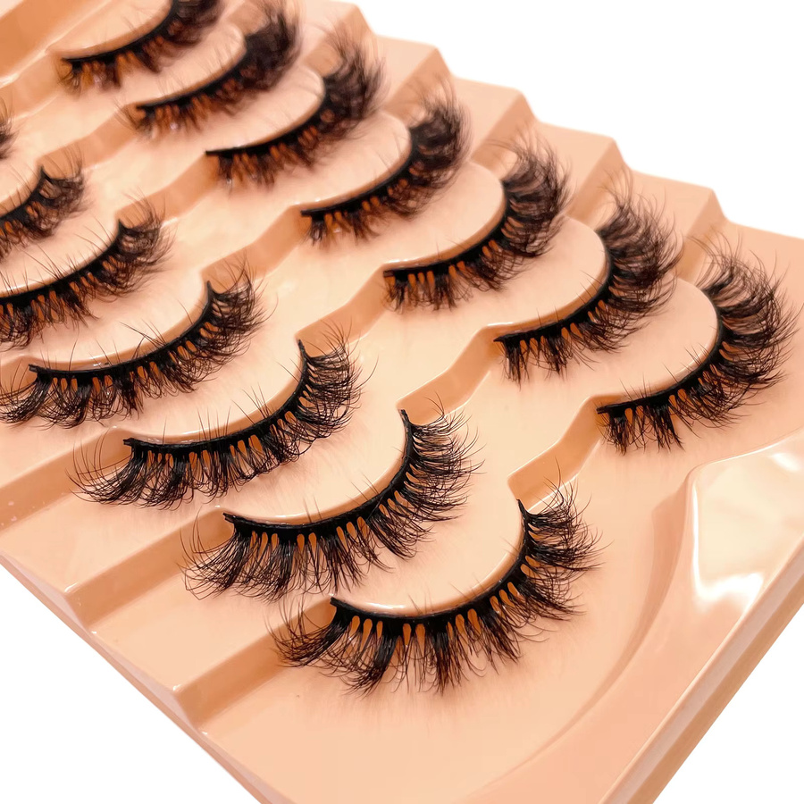 AMSDCN Künstliche Wimpern, Black, Unisex - Bild 4