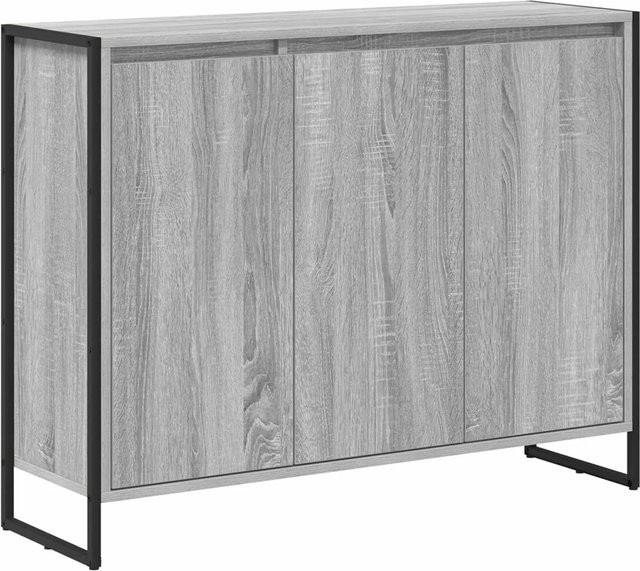 vidaXL Seitenschrank in Grau Sonoma aus Holzwerkstoff im industriellen Stil, B/T/H: 96,5 x 30 x 75 cm - Bild 1