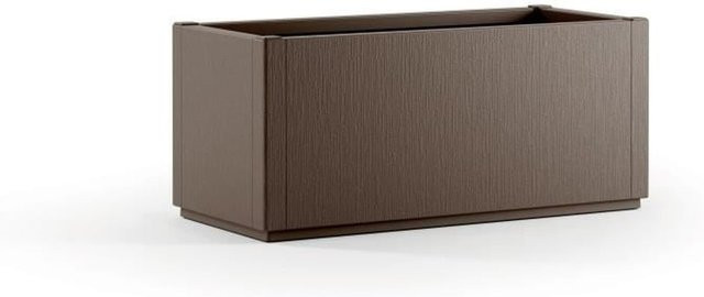 Rechteckiger Blumenkasten STEFANPLAST Ethica in Taupe, Breite: 80 cm - Bild 1