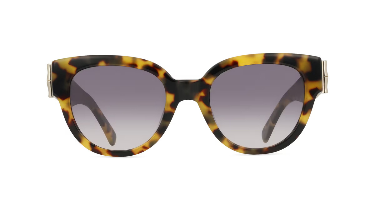 Longchamp LO733S Sonnenbrille Butterfly, Vollrand, Kunststoff, Unisex, braun - Bild 1