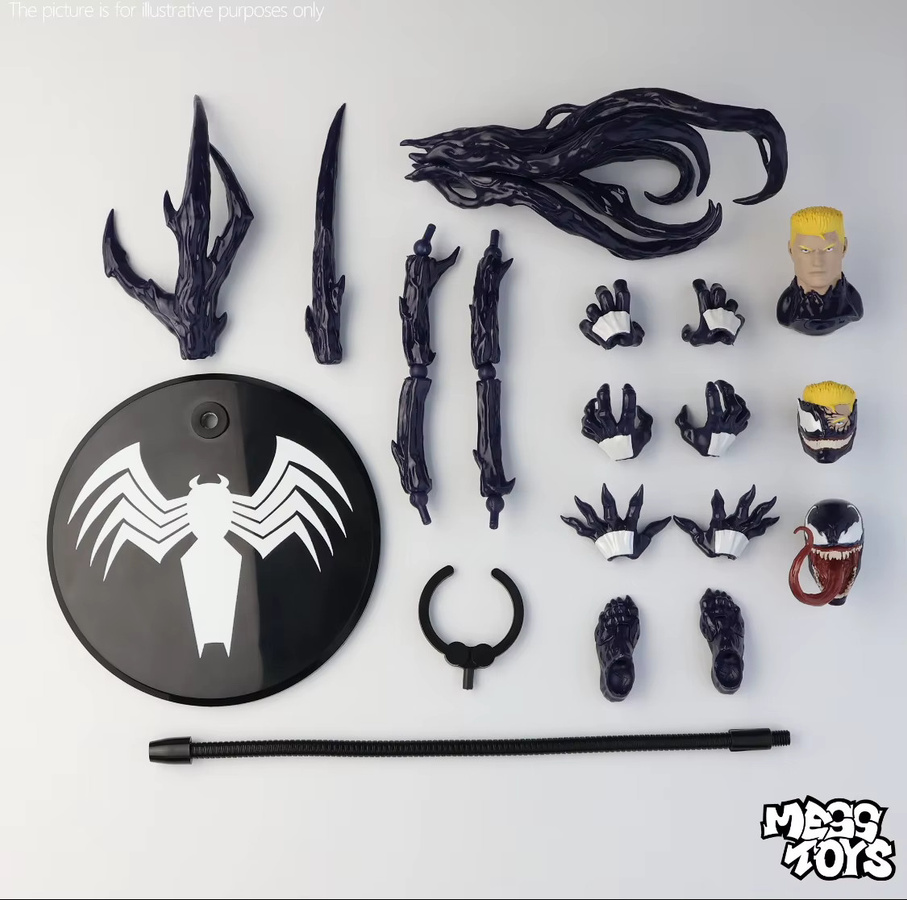 Mess Toys Venom Lethal Neighbor, Actionfigur, Schwarz - Bild 1