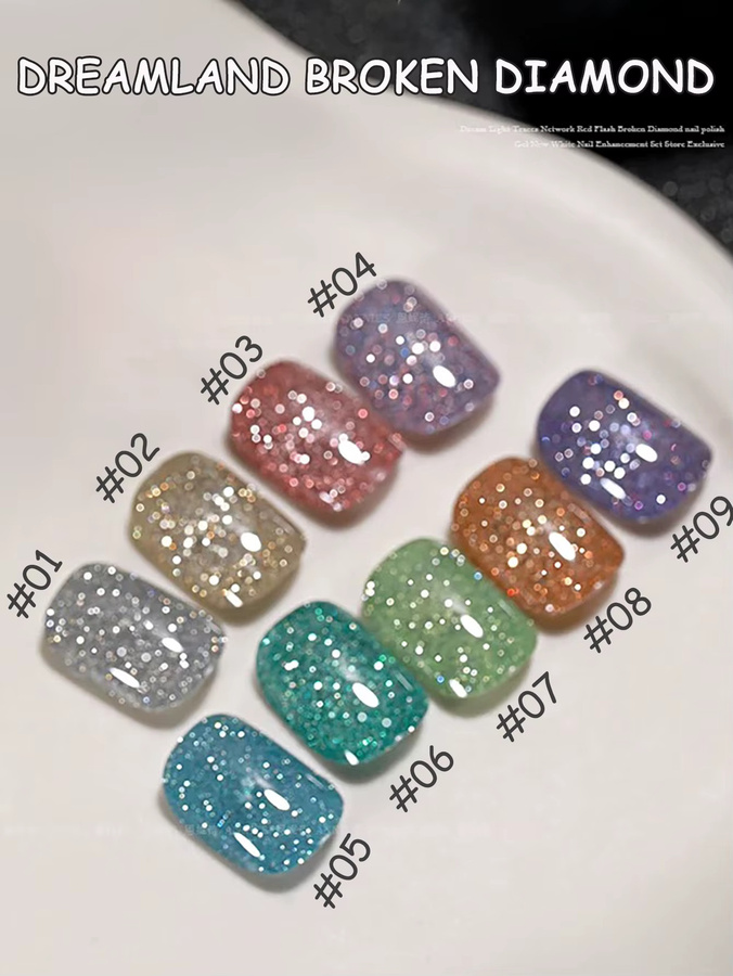 ZH Flash Diamond Glitter Nagellack, Schimmernd - Bild 3