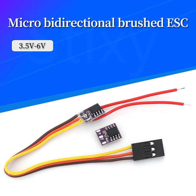 Stlxy ESC Mini DIY Elektrisches Geschwindigkeitsregelmodul für RC Flugzeuge und Drohnen, 3,5-6V 10A 1S, für gebürstete Hohlbecher-Motoren - Bild 1