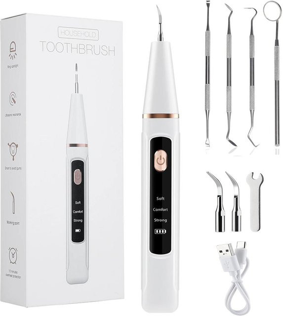 Binchi Health Technology Ultraschall Zahnsteinentferner, Weiß, Unisex - Bild 1