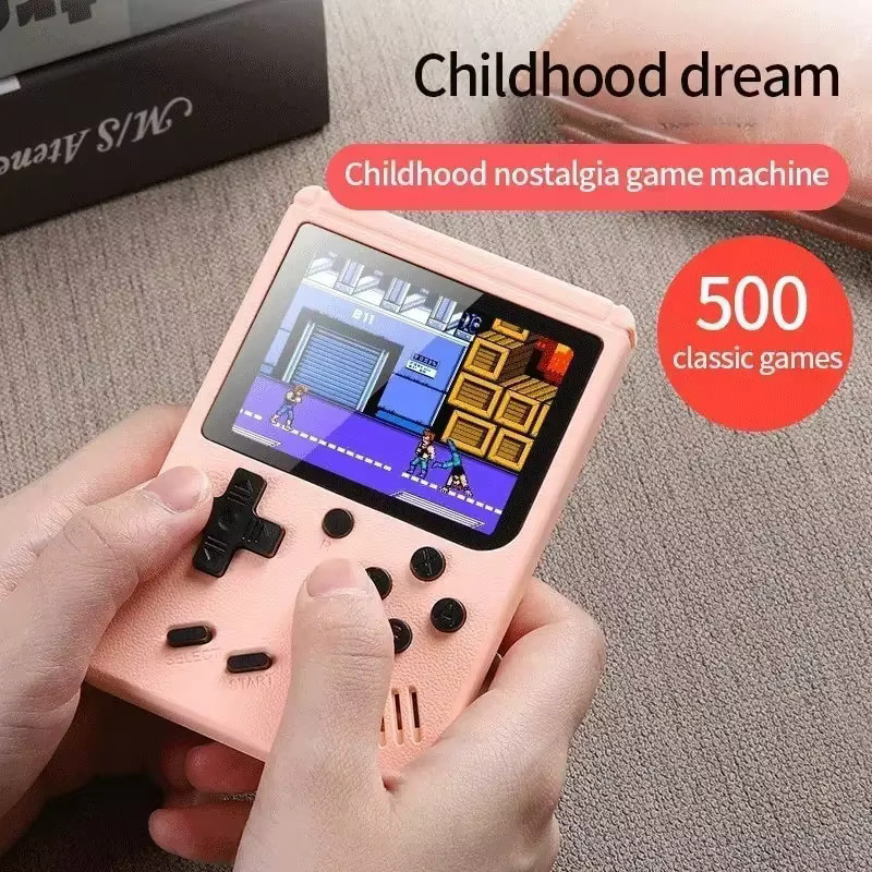 DUTRIEUX Retro Handheld Videospielkonsole in Grün mit 3,0 Zoll LCD-Farbdisplay und 400 integrierten 8-Bit Spielen - Bild 3