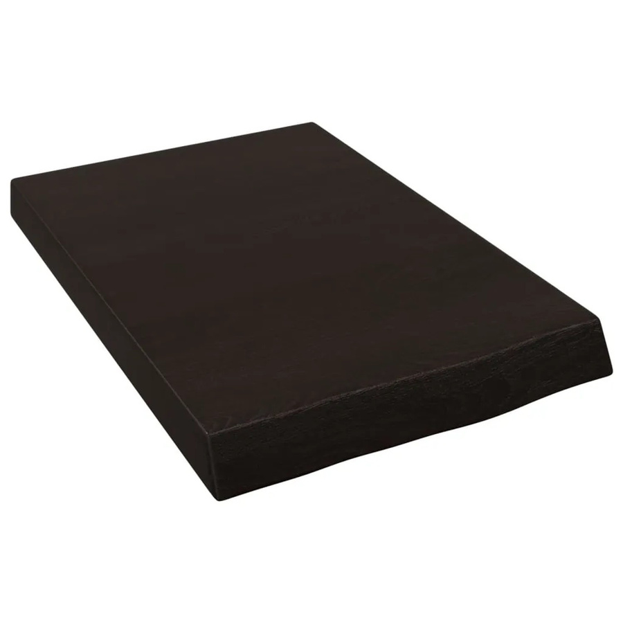 vidaXL Waschtischplatte aus Eichenholz in Grau, B/T/H: 60 x 40 x 6 cm - Bild 2