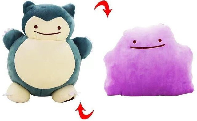 Pokémon Ditto Verwandlung Snorlax, Kissen Puppe, lila - Bild 1