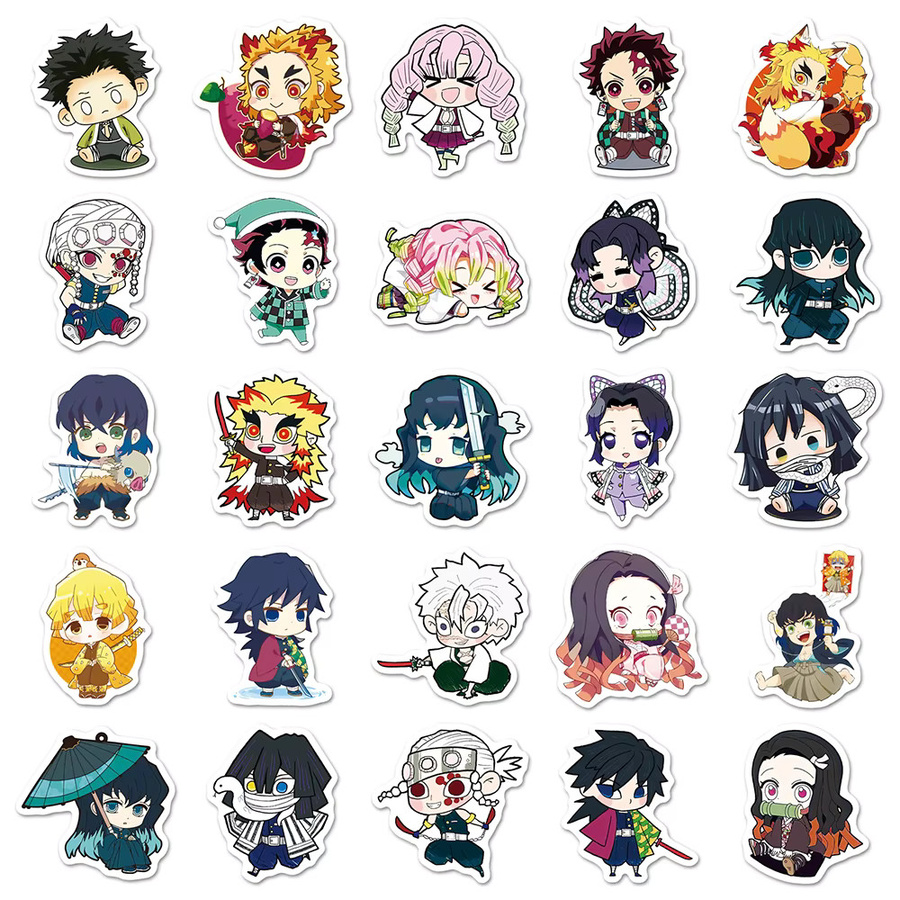 Bandai Demon Slayer Anime-Aufkleber, Kawaii Cartoon-Aufkleber - Bild 3