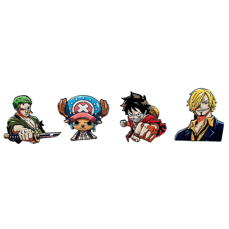 Bandai Cartoon-Piraten-Emaille-Pins, 4-teiliges Set - Bild 6