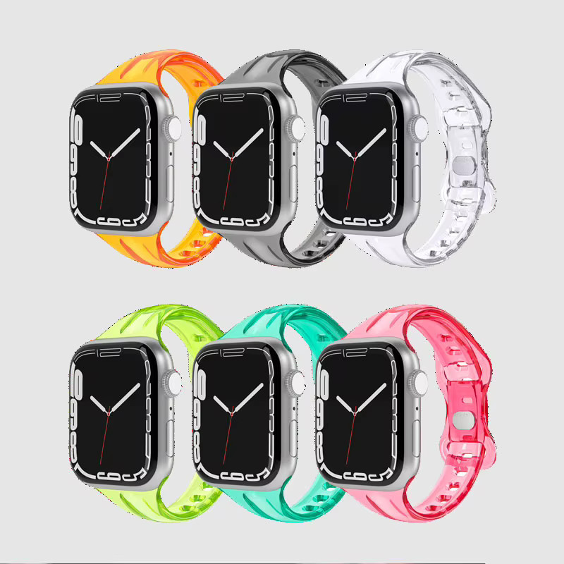 Uhrenarmband Silikon, Transparent, Unisex - Bild 4