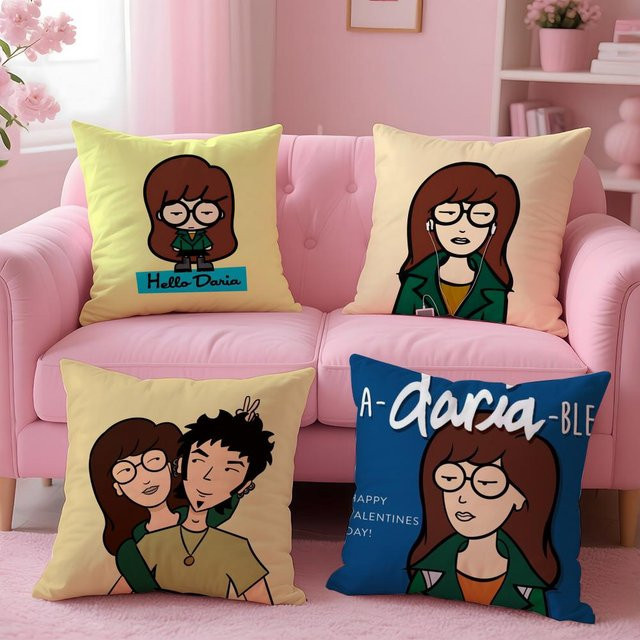 D-DariaS Cartoon Kissenbezug wendbar für Sofa, Schlafzimmer und Auto - Bild 1